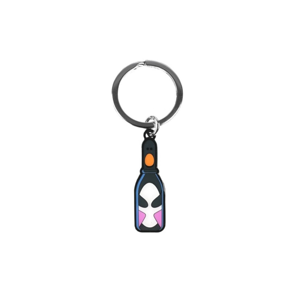 Pawprint Family Feathers Bottle Keyring