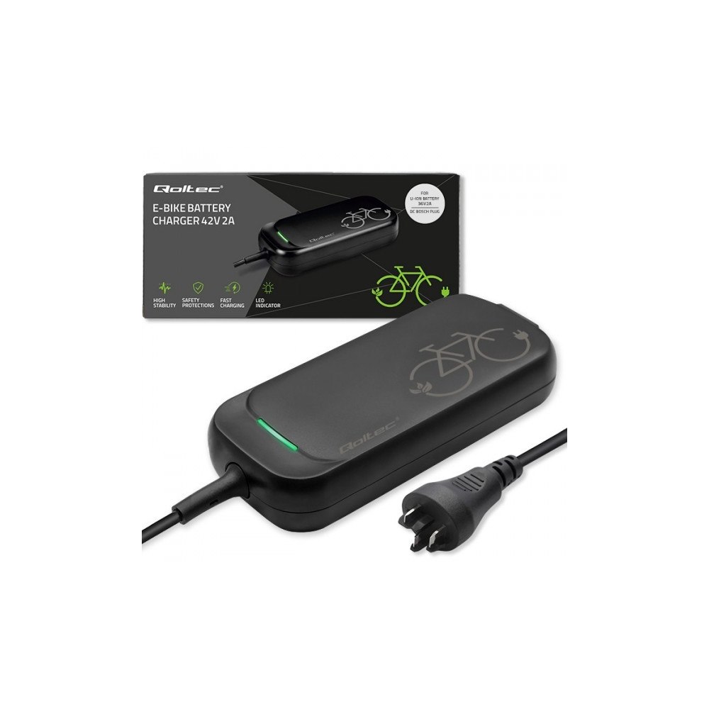 Qoltec Qoltec snabbladdare Pro för Bosch 36V | 42V | 2A | Bosch-kon...