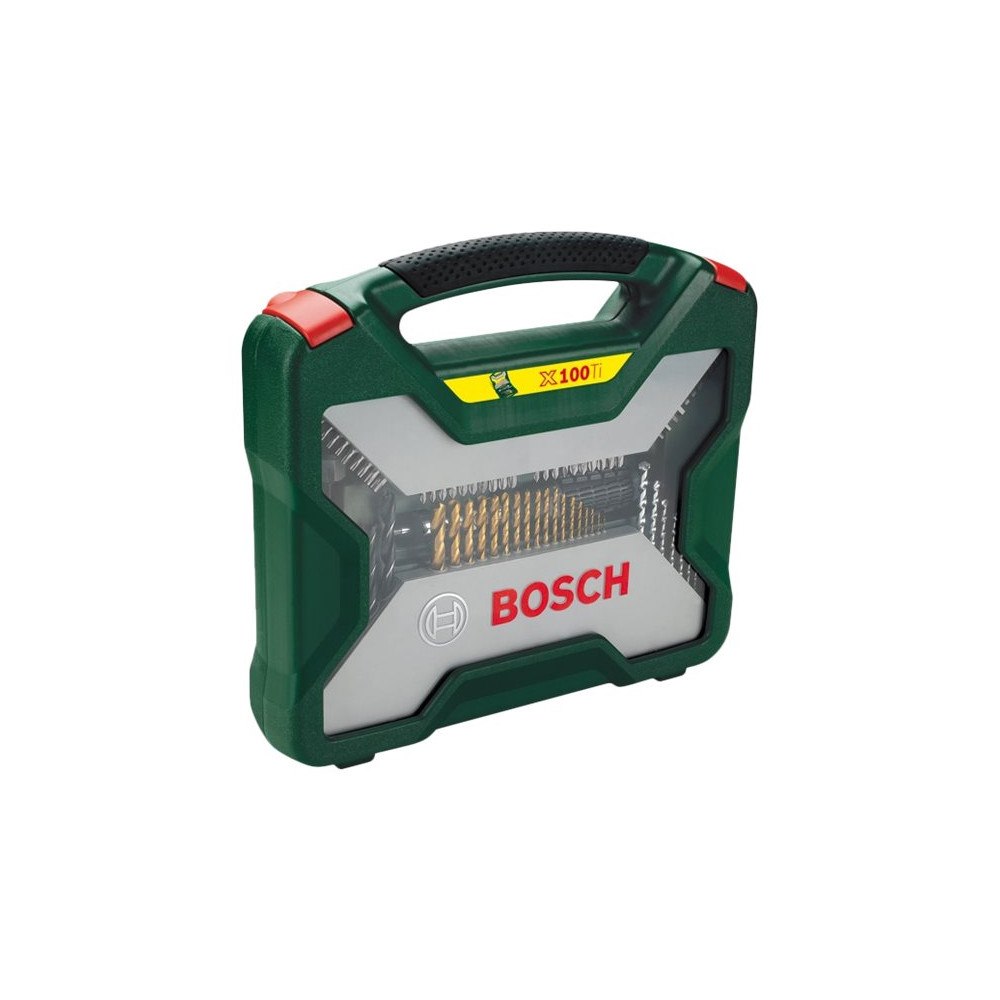 Bosch Bosch X-Line Titanium - skruvmejsel-, borr- och hylssats - för trä, metall, murverk - 100 delar