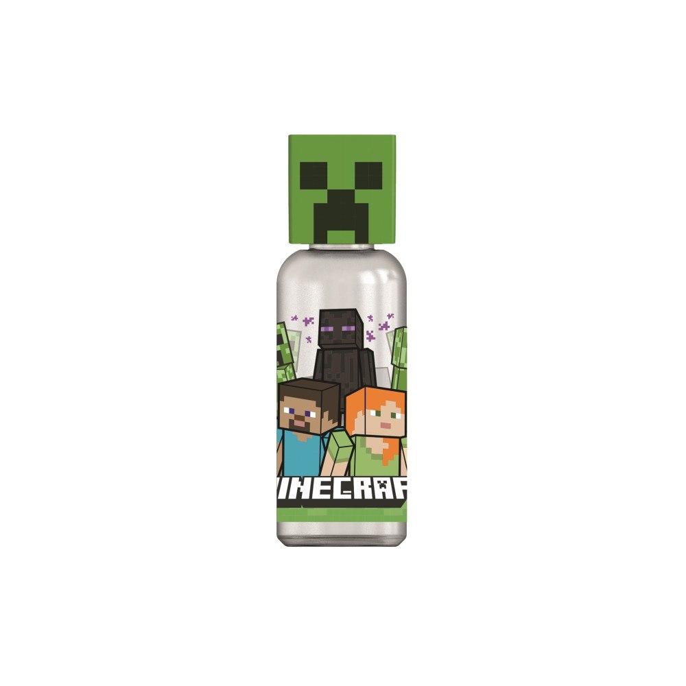 Stor MINECRAFT FLASKA MED 3D-FIGURER 560 ML   Originalvattenflask...