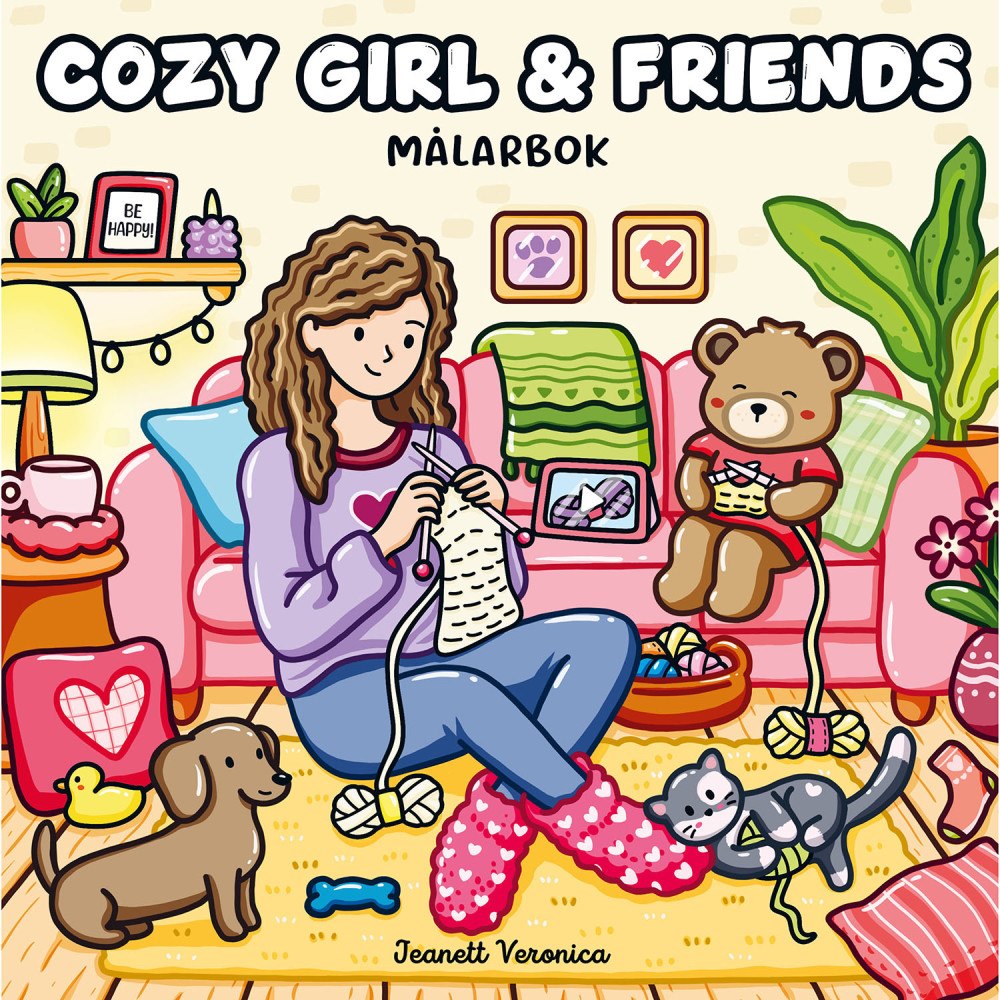 PRIMO Målarbok : Cozy Girl & Friends