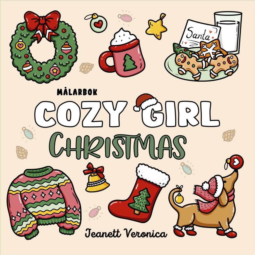 PRIMO Målarbok : Cozy Girl Christmas