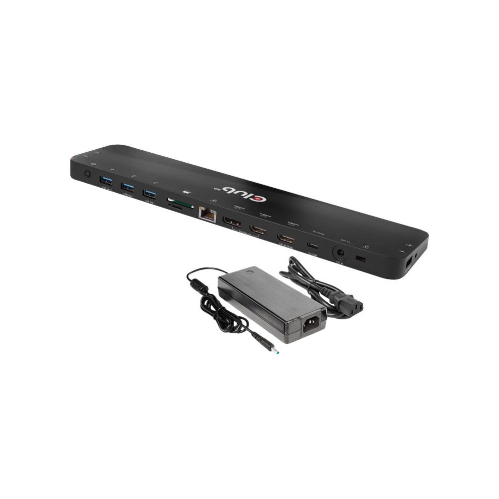 Club-3d Club 3D - dockningsstation - USB-C - 2 x HDMI, DP - 1GbE