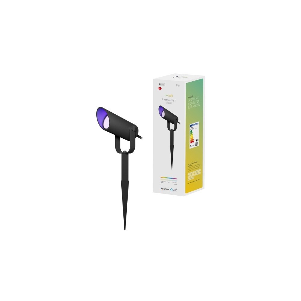 Hombli Hombli HBSL-0100, Smart spotlight, Bluetooth, Svart, Gjuten...