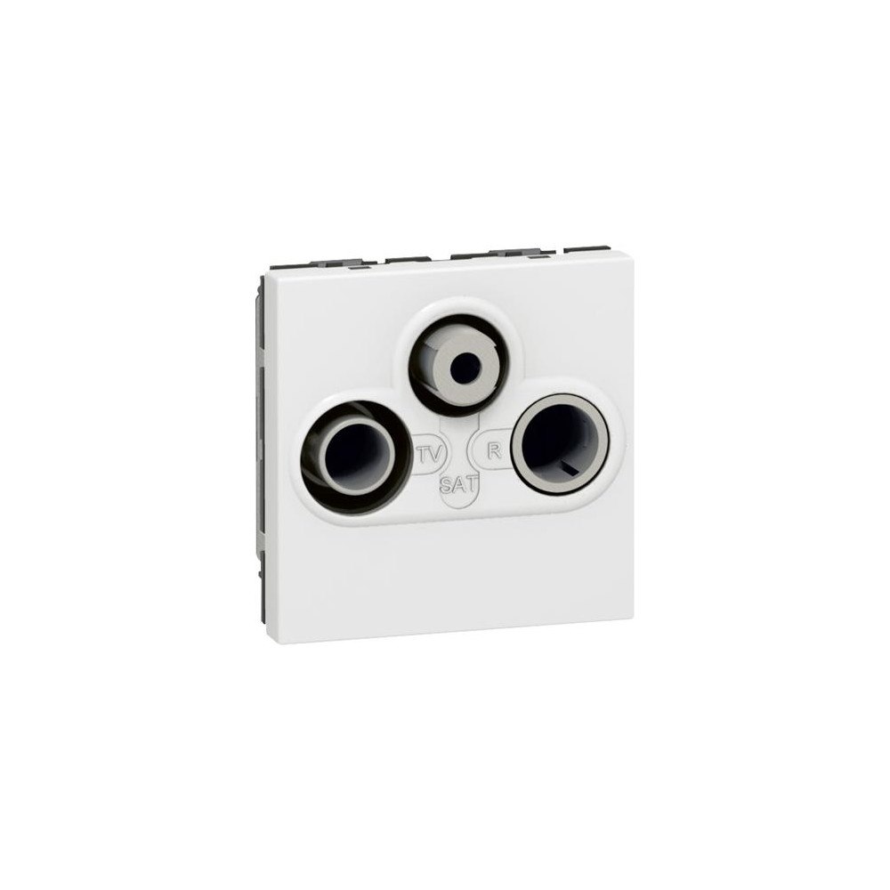 Legrand Legrand 0 787 86, SAT + TV + radio, 2 modul/-er, Vit, 45 mm,...