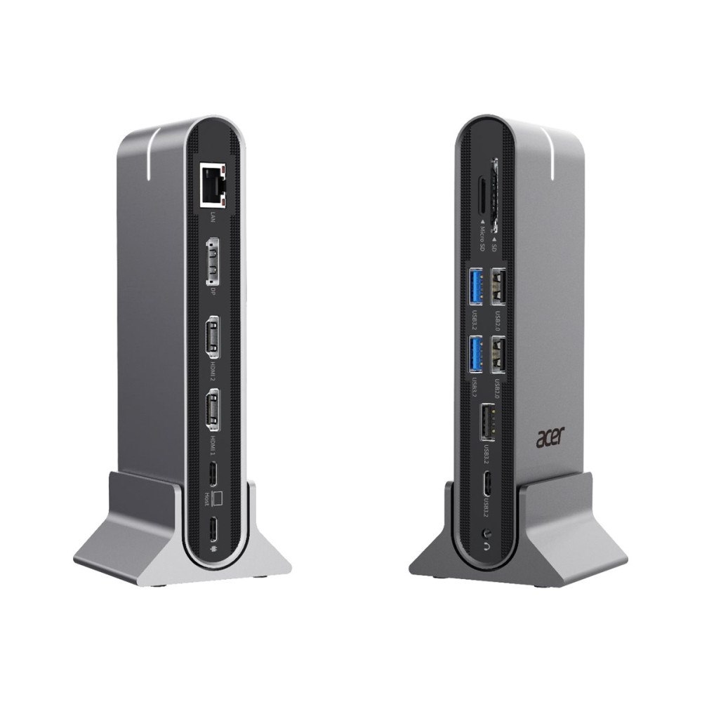 Acer Acer Type-C Universal Docking Station 15-in-1 - dockningsstation - USB-C - HDMI, DP - 1GbE