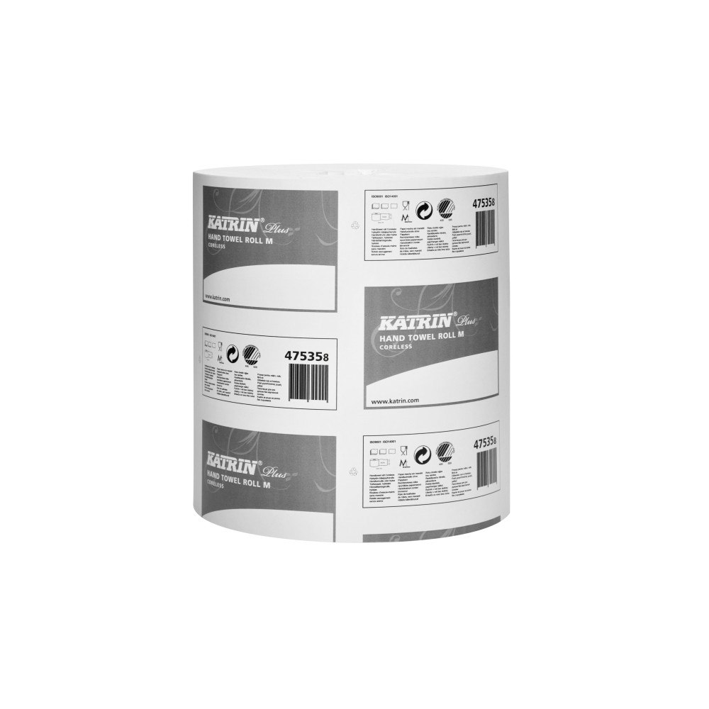 METSÄ TISSUE DENMARK Håndklædepapir, Katrin 475355 Plus M Coreless, medium, pakke...
