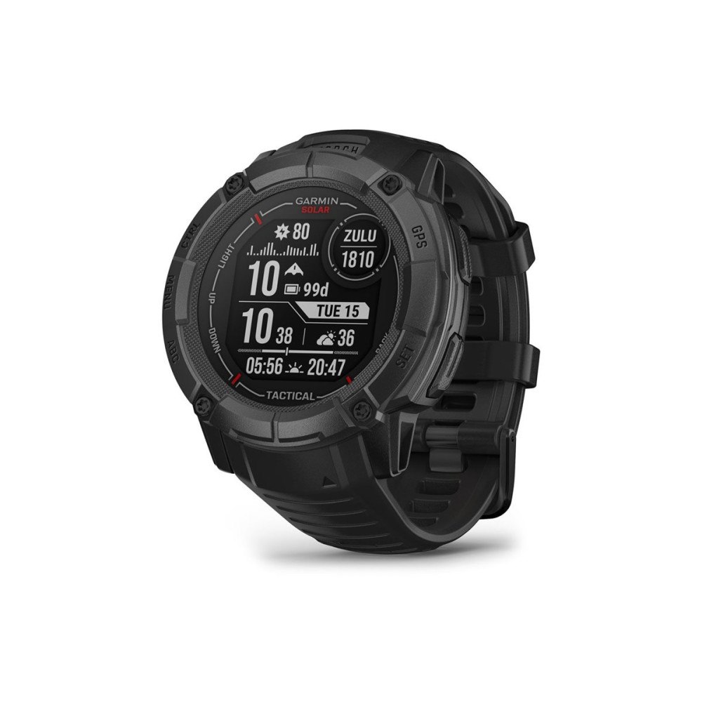 Garmin Garmin Instinct 2X Solar Tactical Edition - fiberförstärkta polymerer - Ja smart klocka med band - 64 MB - svart