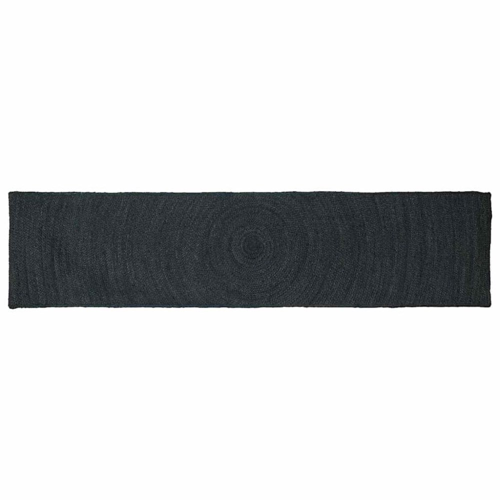 vidaXL Områdesmattor Rektangulär Mörkgrå 60 x 300 cm Jute