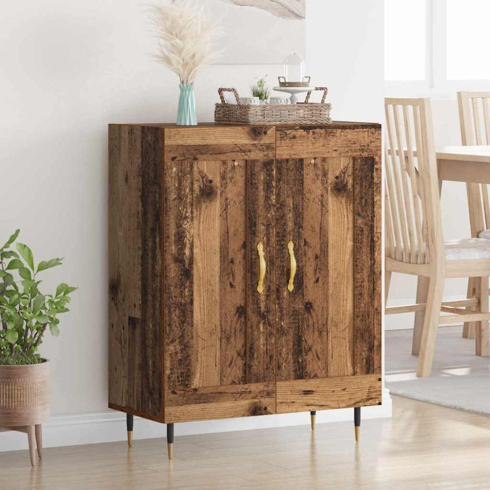 vidaXL Sideboard Gammalt trä 69,5 x 34 x 90 cm Konstruerat trä