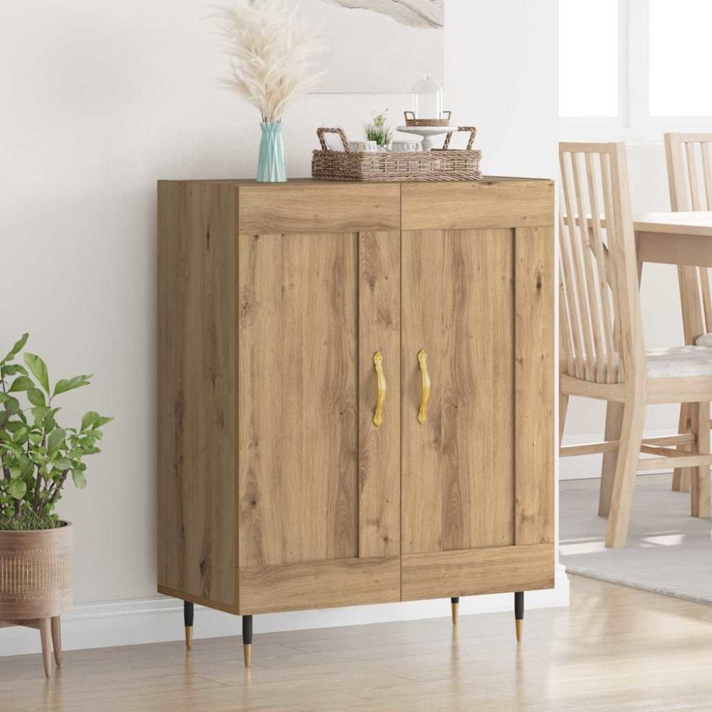 vidaXL Sideboard Artisan Ek 69,5 x 34 x 90 cm Konstruerat trä