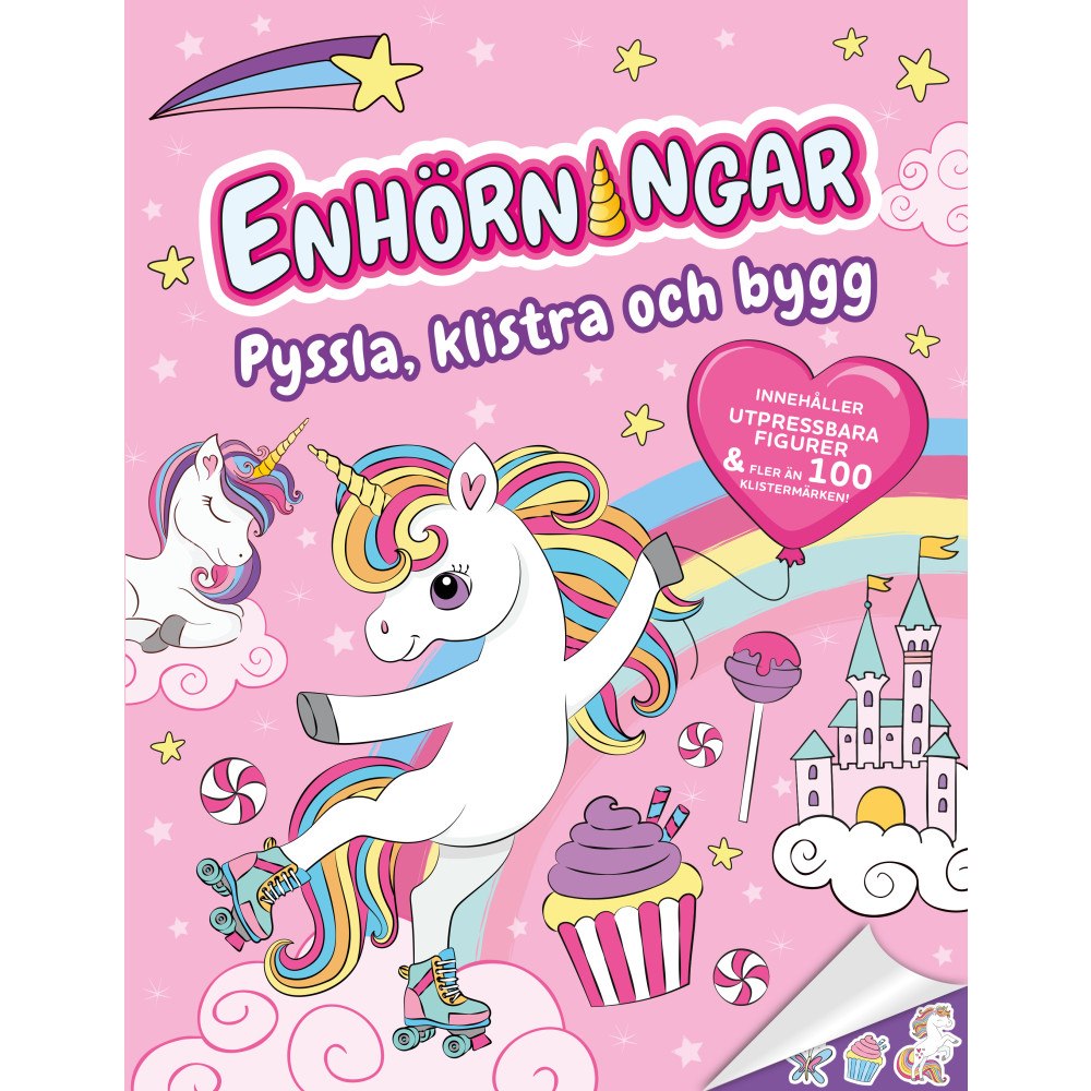 Tukan Förlag Enhörningar : pyssla, klistra och bygg (häftad)