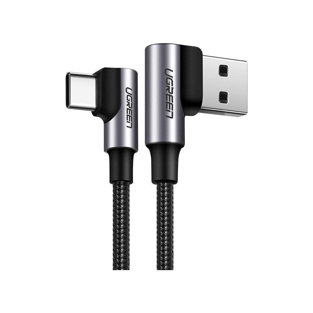 Ugreen Ugreen USB till USB-C-kabel, vinklad UGREEN US176, 3A, 0,5m...