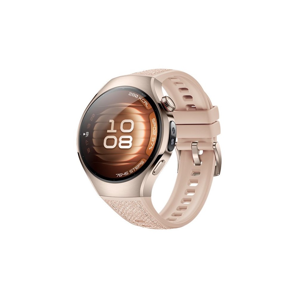 Huawei Huawei Watch 5 - 904L rostfritt stål - smart klocka med rem - beige