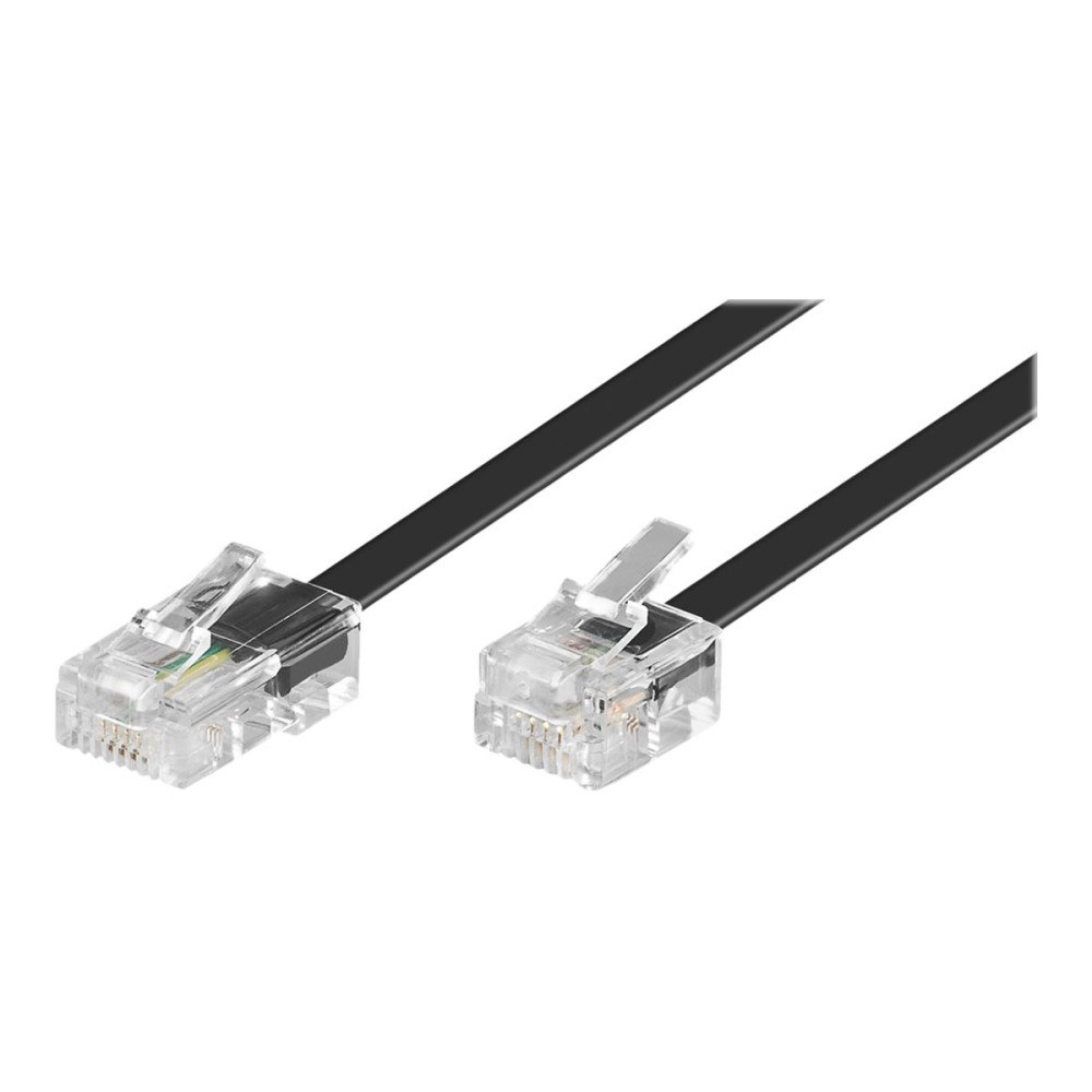 Goobay goobay telefon/nätverkskabel - 6 m - svart