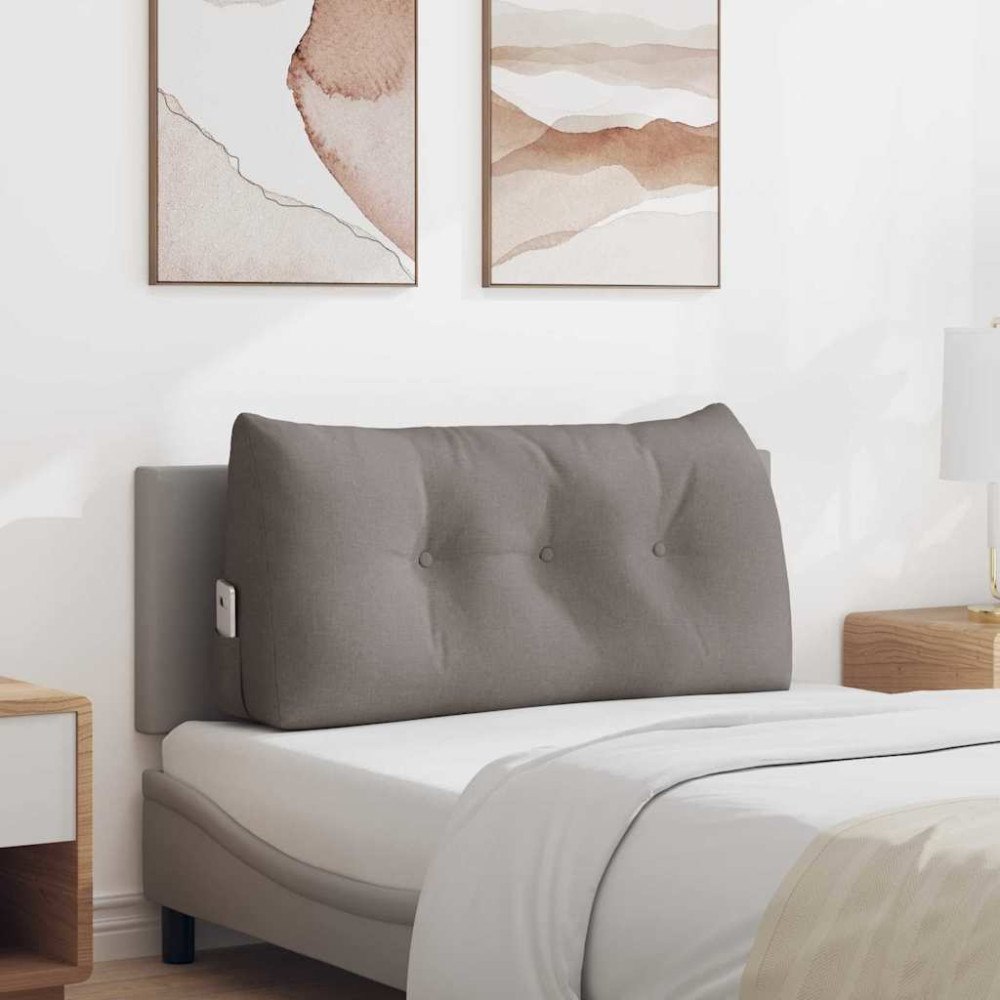 vidaXL Ryggkudde Taupe 100 x 24 x 50 cm tyg