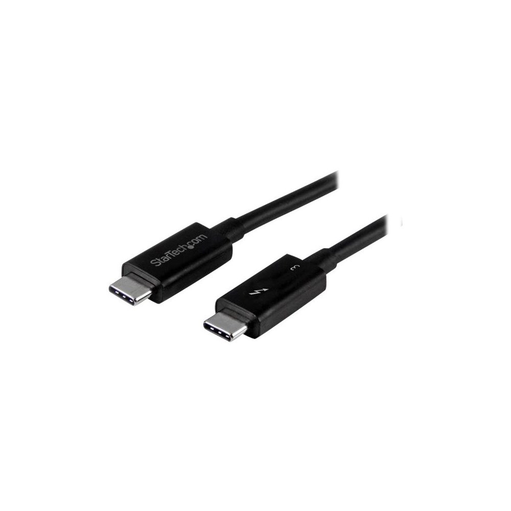 StarTech.com StarTech.com 50cm (1.6ft) Thunderbolt 3 Cable, 40Gbps, 100W PD, 4K/5K Video, Thunderbolt-Certified, Compatible w/ TB4/US...
