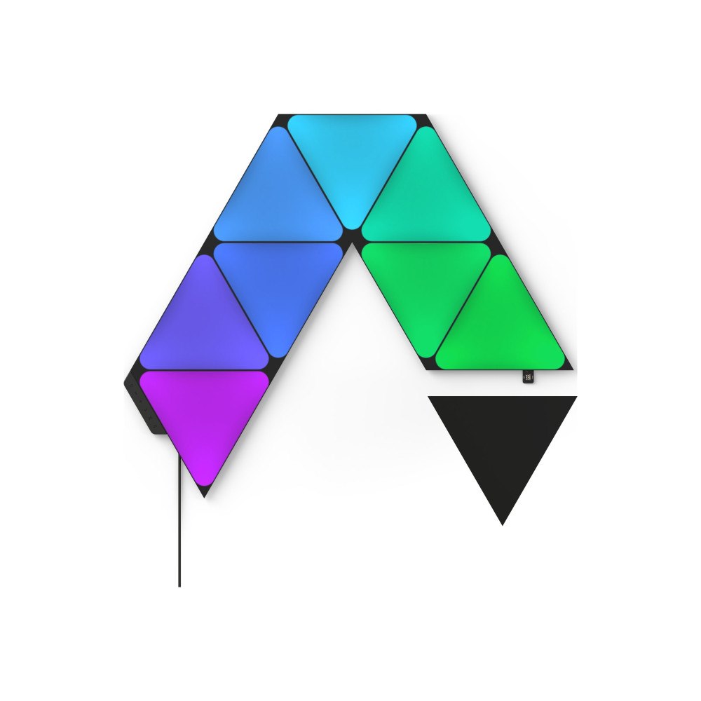 Nanoleaf Nanoleaf Shapes Starter Kit - ljuspanelskit - LED - 230 x 200 mm - 1.5 W - 16 miljoner färger - 1200-6500 K - triangel -...