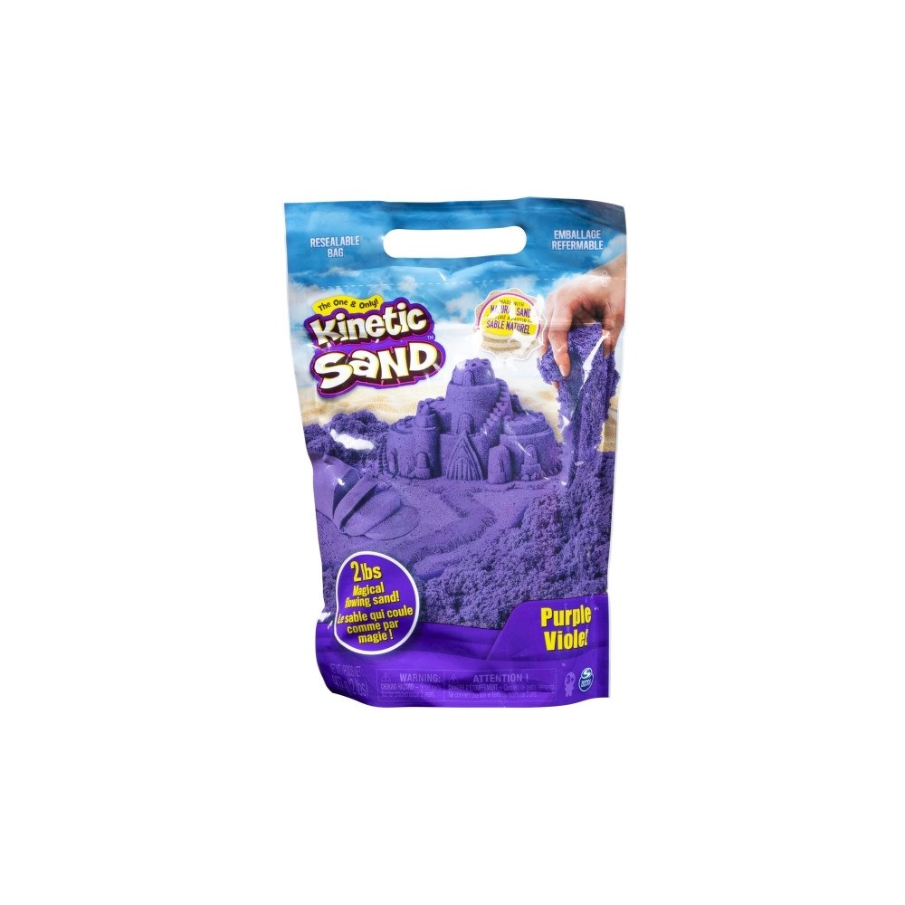 Spin Master Kinetic Sand KNS RFL 2lb Colour Purple GML, Magisk sand för...