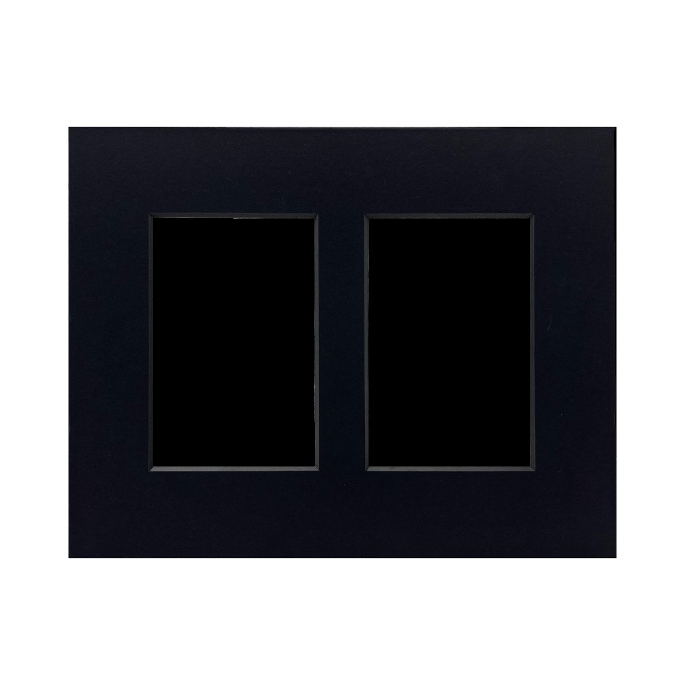 FOCUS Focus Passepartout Black w. black core 24x30 Collage 2 images