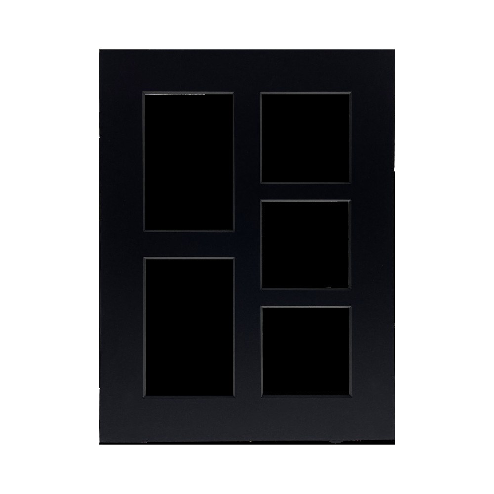 FOCUS Focus Passepartout Black w. black core 30x40 Collage 5 images