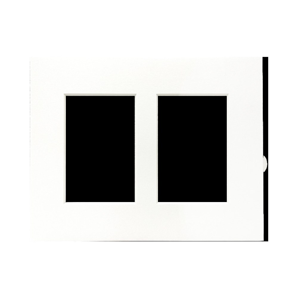 FOCUS Focus Passepartout White w. white core 24x30 Collage 2 images