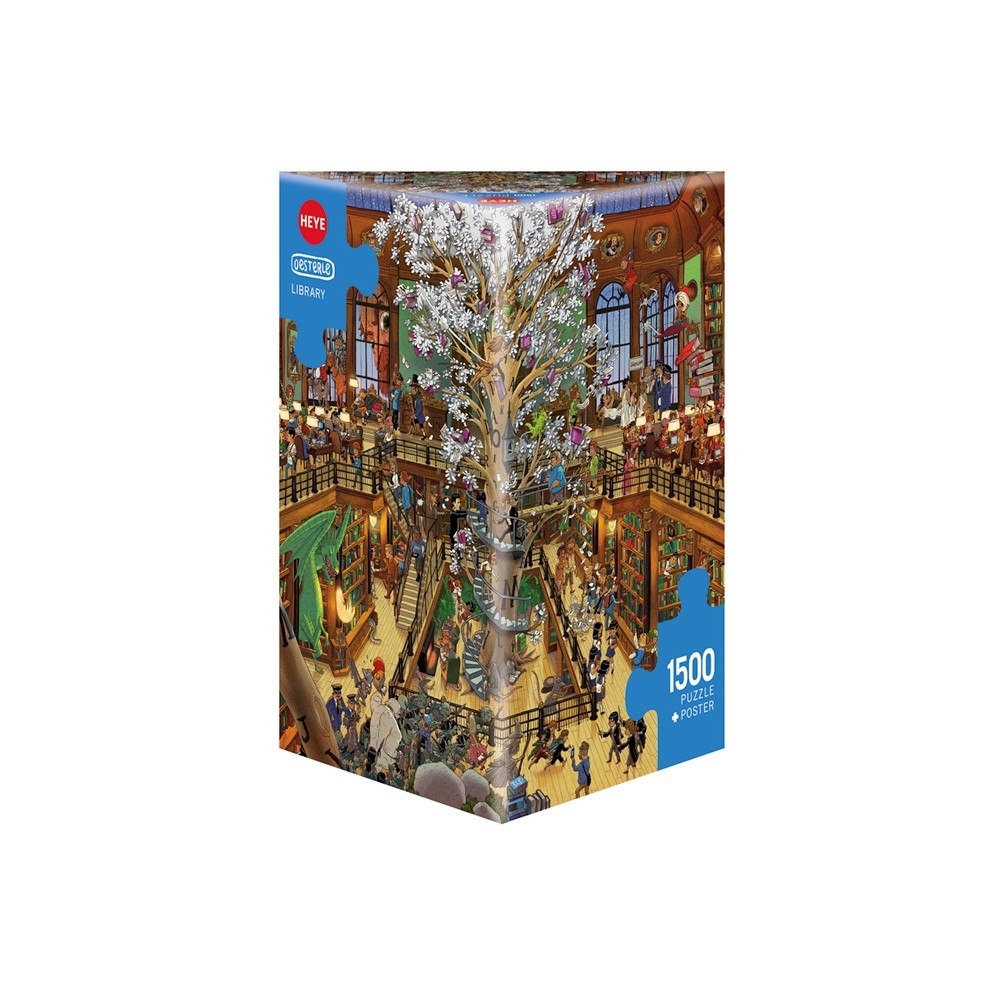 HEYE Triangular, Library, Pussel, 1500 bitar, Heye