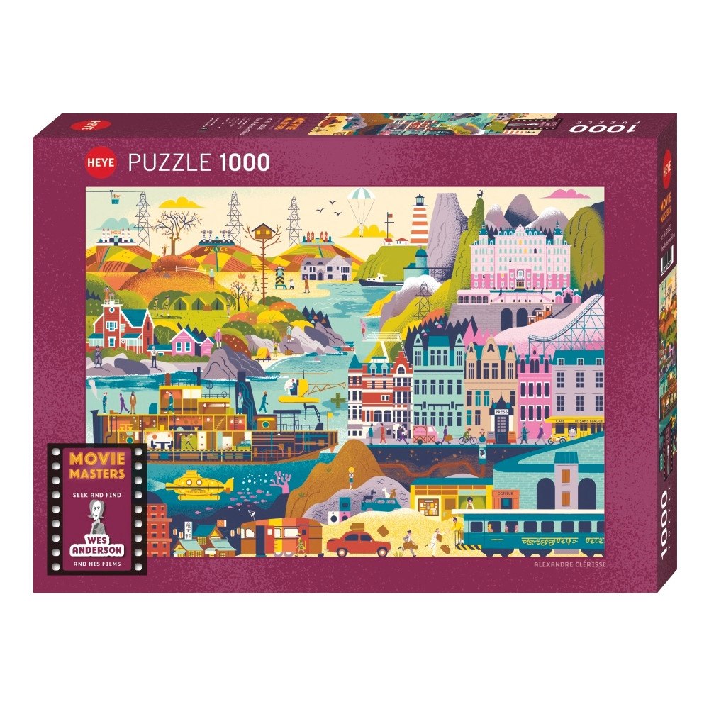 HEYE Movie Masters, Wes Anderson Films, Pussel, 1000 bitar Heye