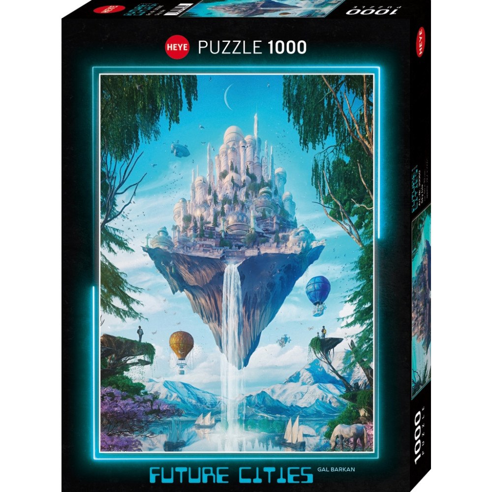 HEYE Future Cities, Sky Isle, Pussel, 1000 bitar, Heye