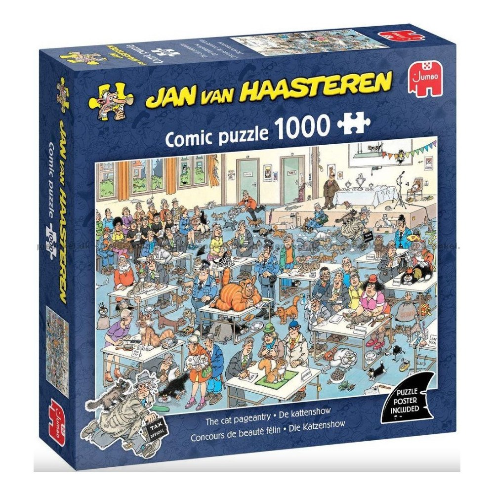 Jumbo Jan van Haasteren Kattenshow Pussel 1000bitar