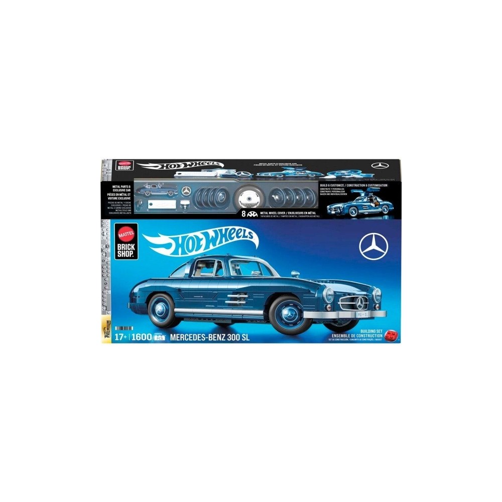 MATTEL Mattel Brick Shop Hot Wheels Mercedes-Benz 300 SL byggbil HW...