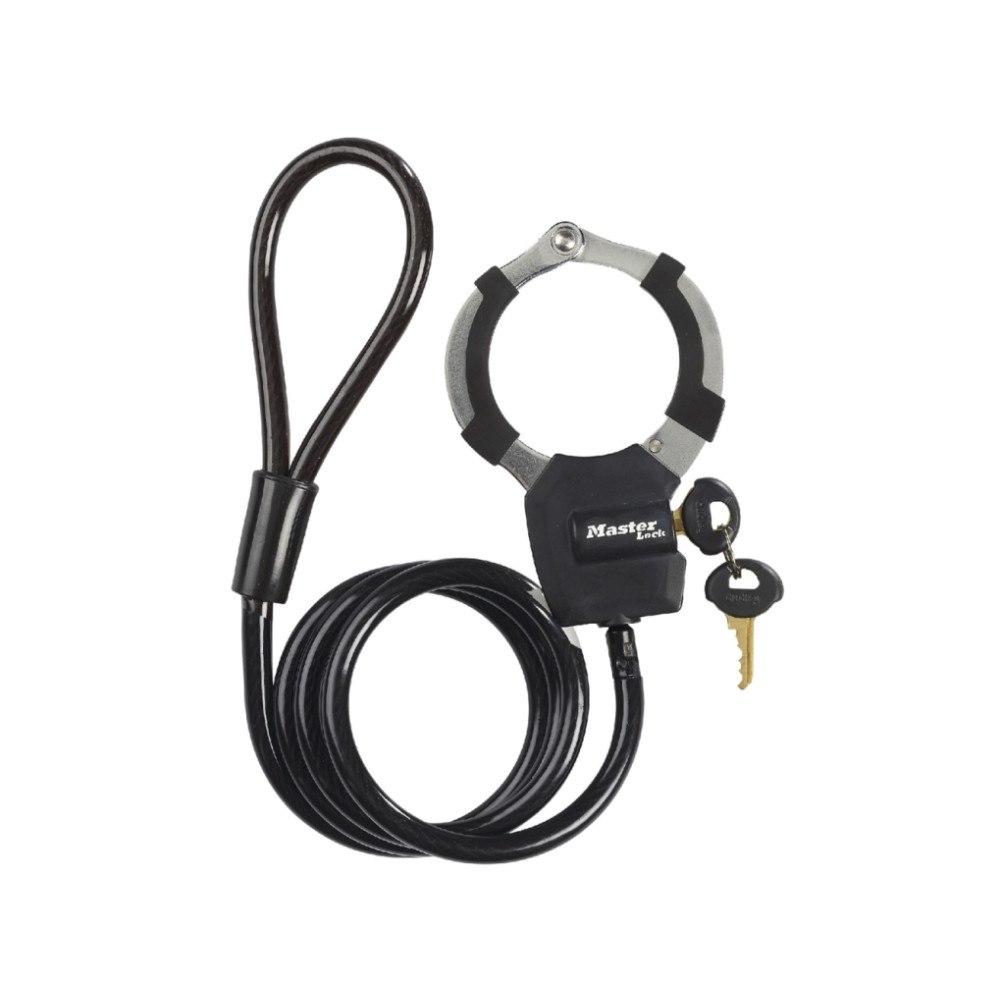 Master Lock MASTER LOCK Street Cuff, Wirelås, Svart, Stål, nyckel, 1000...