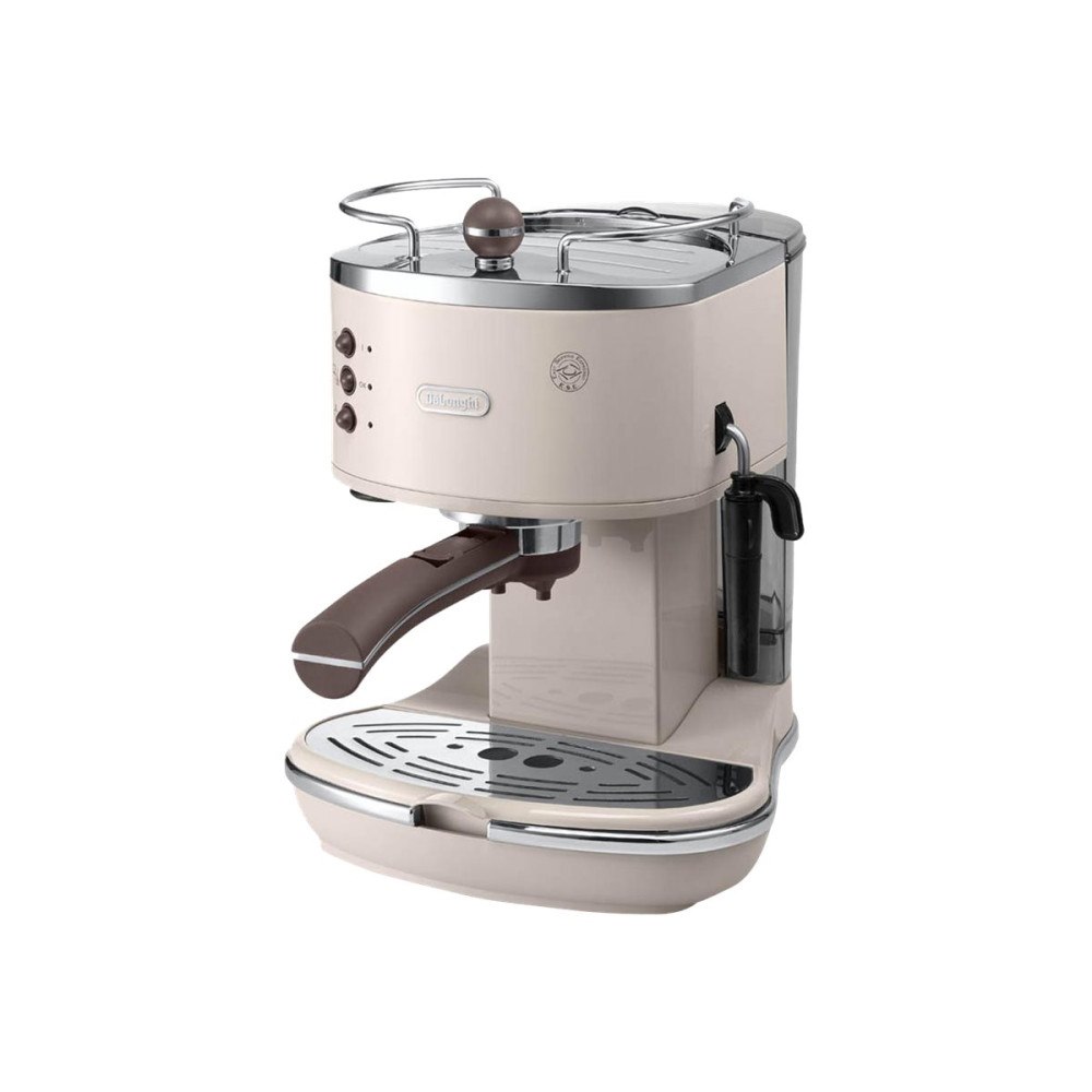 Delonghi De'Longhi Icona Vintage ECOV 311.BG - kaffemaskin med mjölkskummare - 15 bar - beige