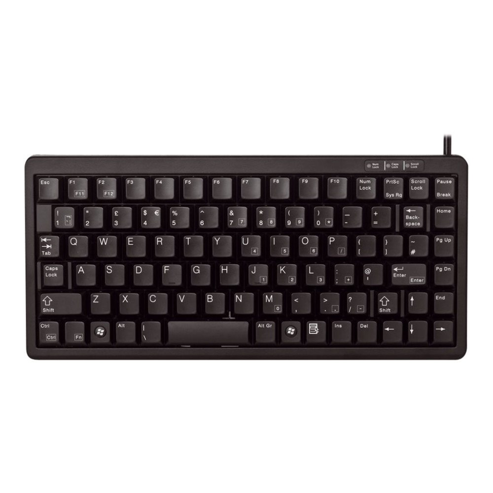 CHERRY CHERRY Compact-Keyboard G84-4100 - tangentbord - tysk - svart Inmatningsenhet