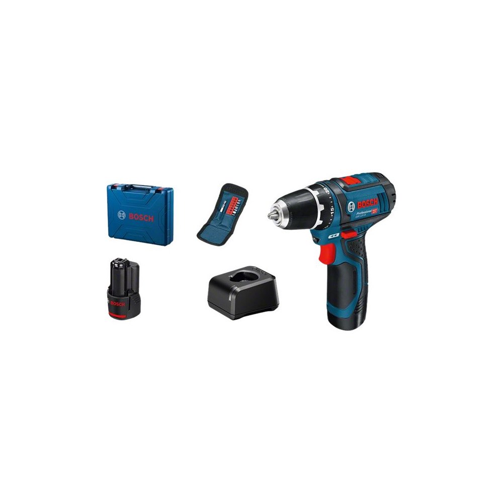 Bosch Group Bosch GSR Professional 12V-15 - borr/drivare - sladdlös - 2 hastigheter - 2 batterier