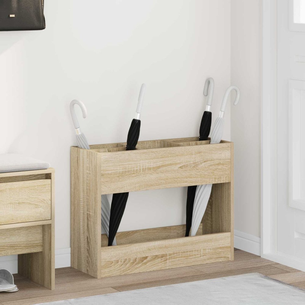 vidaXL Förvaringskrok & Ställ med lagring Sonoma-ek 65 x 24 x 50 cm