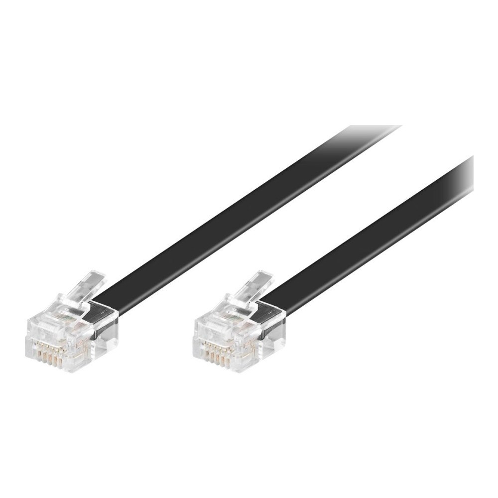 WENTRONIC GMBH goobay telefonkabel - 15 m - svart