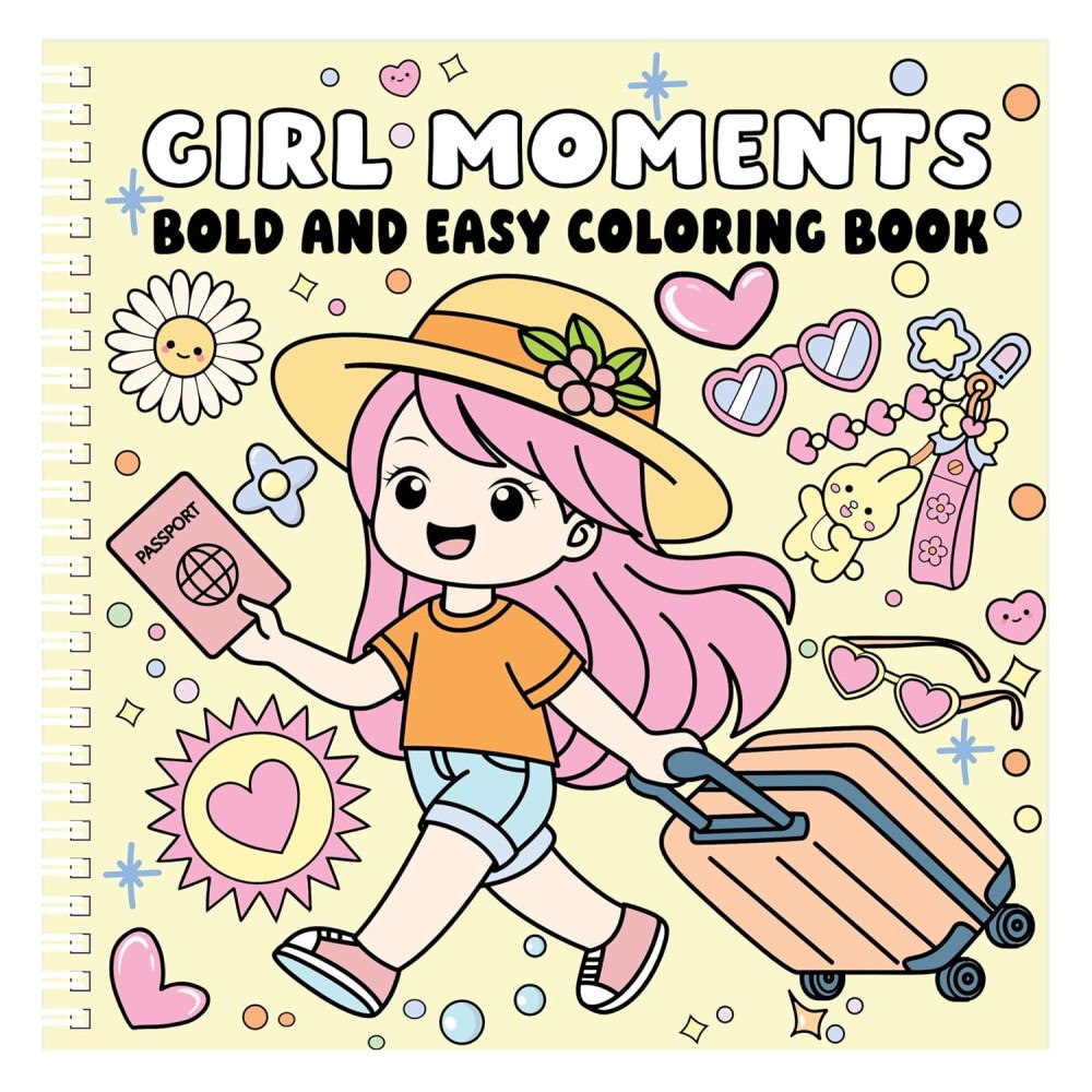 Page Publications Girl Moments Bold and Easy Coloring Book (häftad, eng)