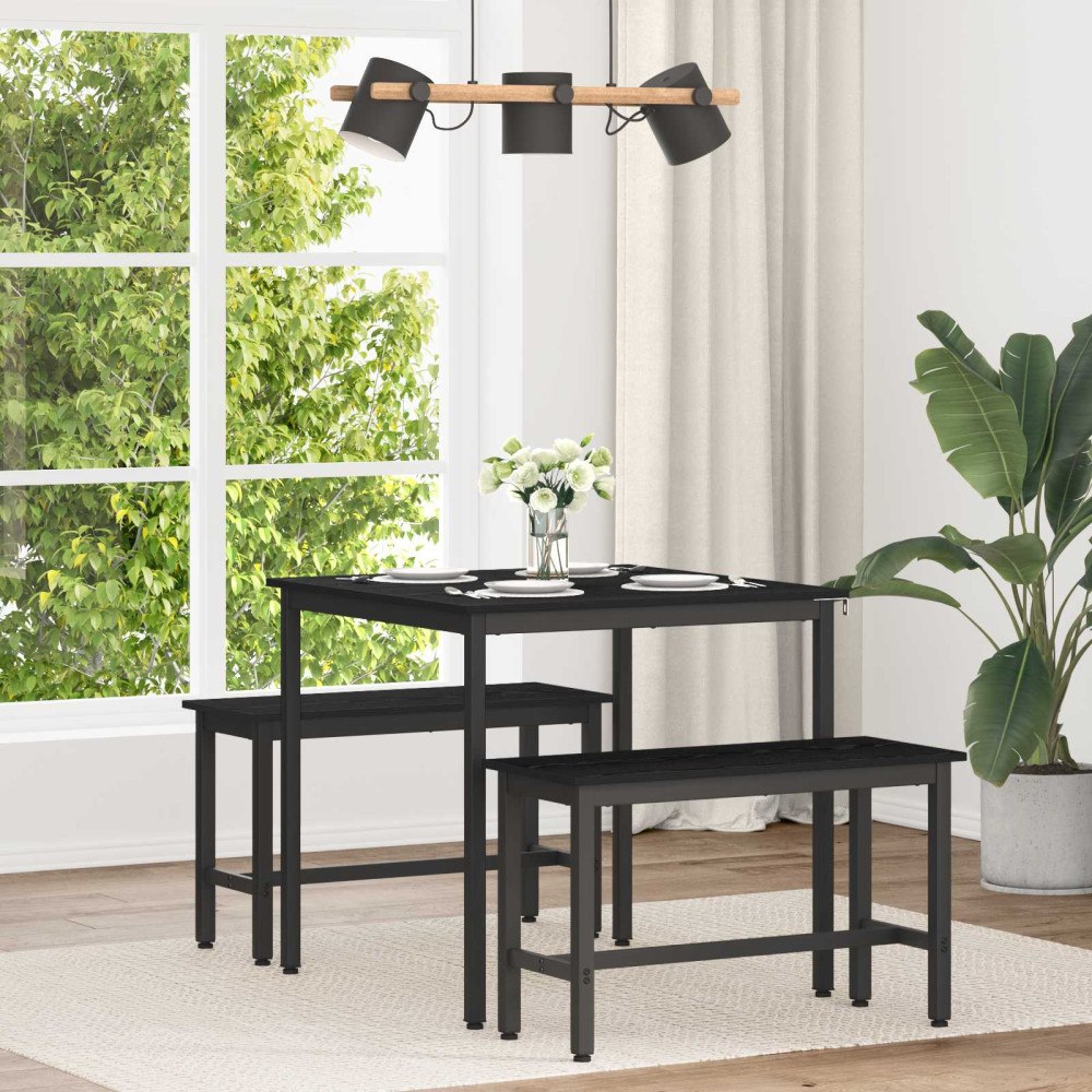 vidaXL Matbord 80 x 80 x 75 cm METALL