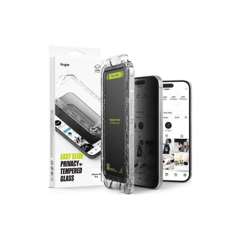RINGKE Ringke PRIVACY GLASS RINGKE EASY SLIDE 2-PACK IPHONE 16 PRO...