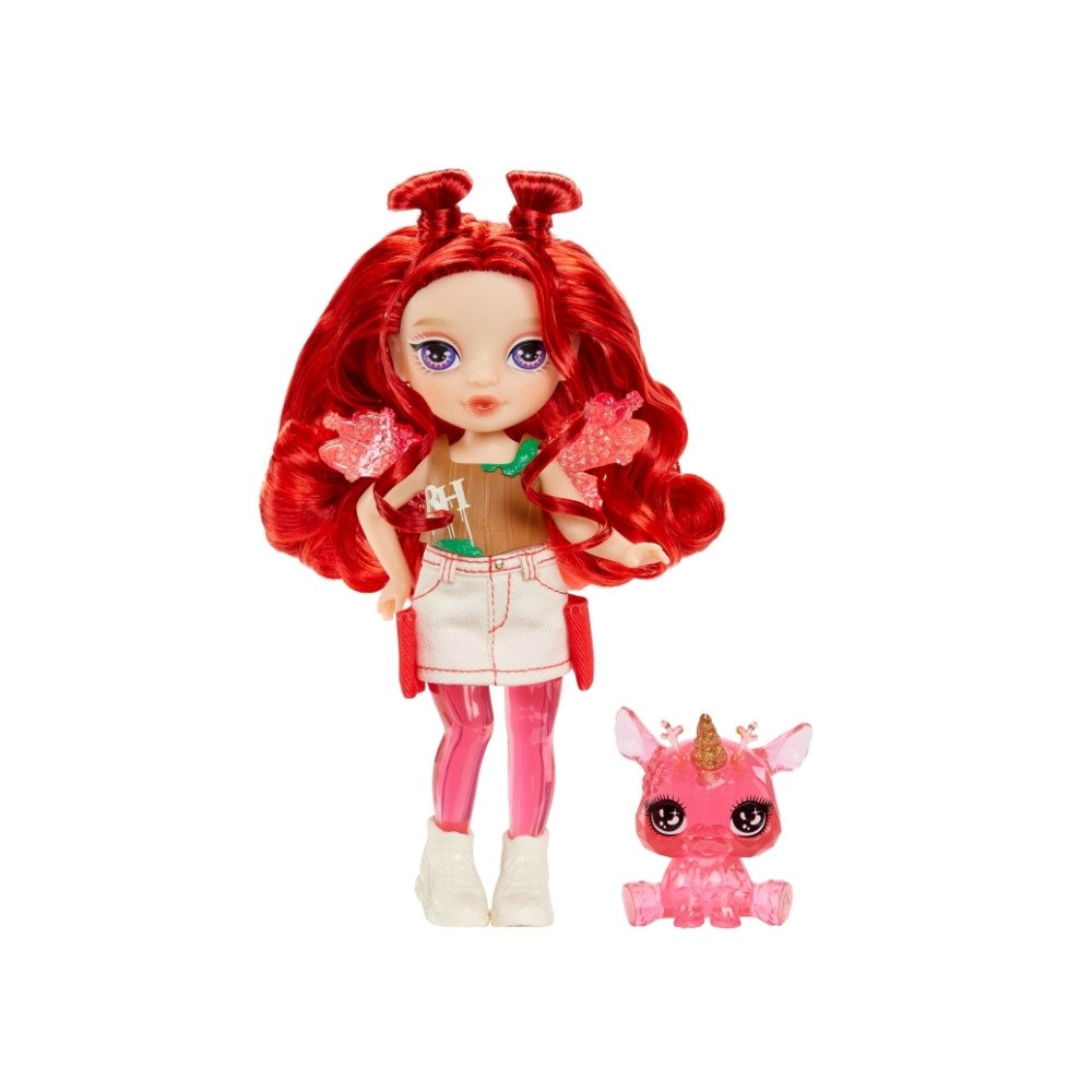 MGA Entertainment Rainbow High Littles Rainbow Fantasy Fairies Doll- Apple (Re...
