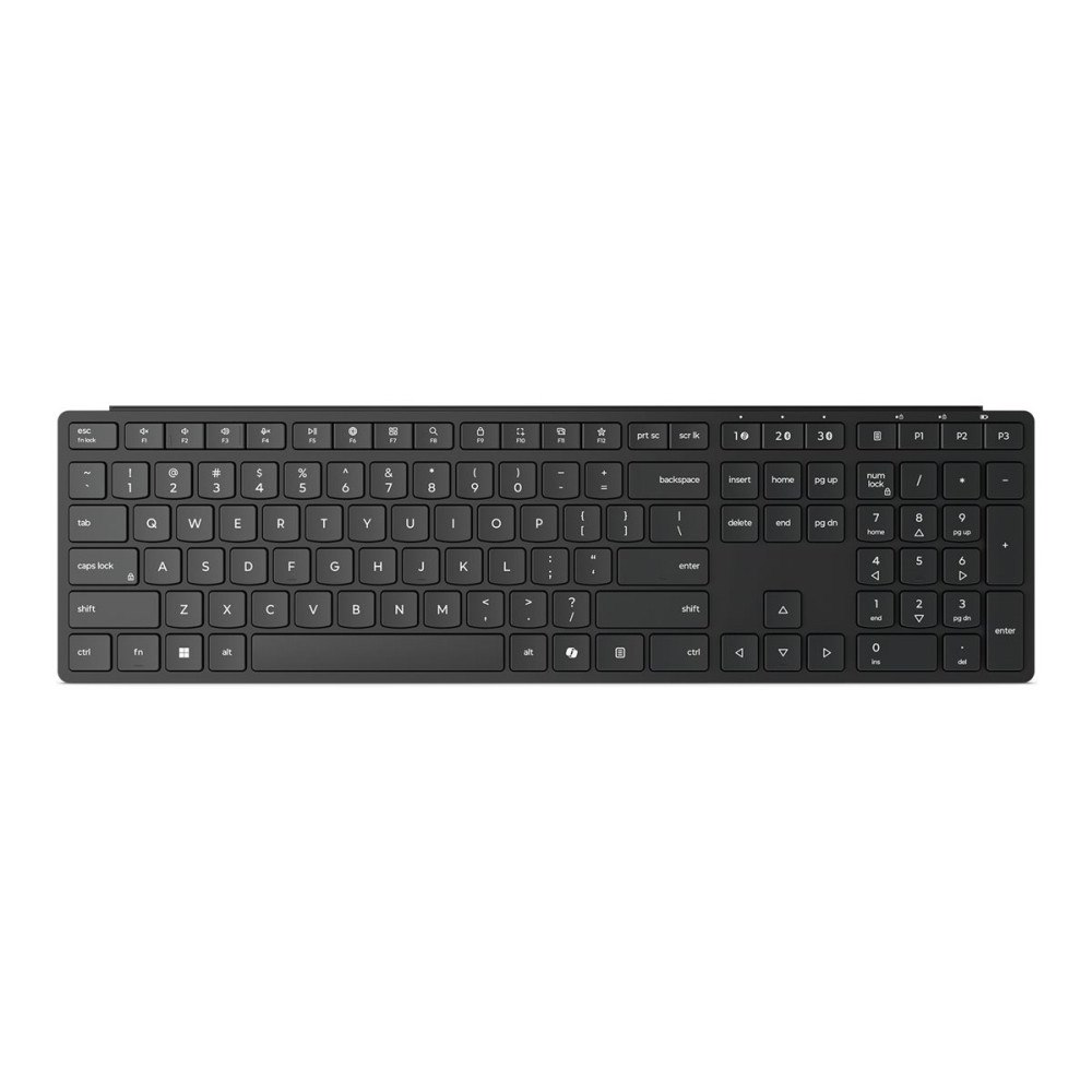 Lenovo Lenovo Pro 6000 - tangentbord - flerläge - QWERTY - Nordisk - eclipse black Inmatningsenhet