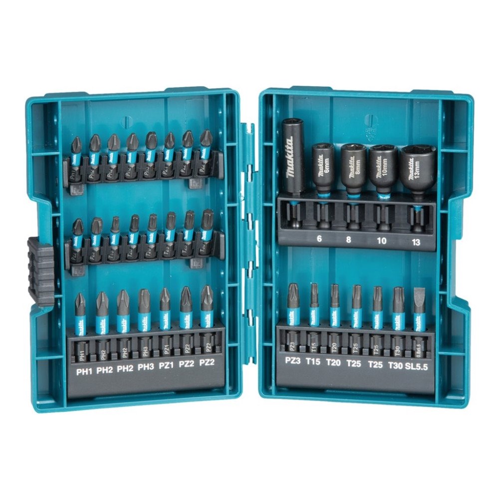 Makita Makita Impact Black sats med skruvmejselbits och hylsor - 35 delar