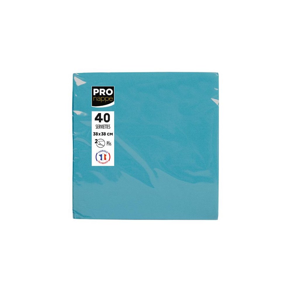 PRONAPPE Servetter PRONAPPE 38x38cm turkos 40/fp