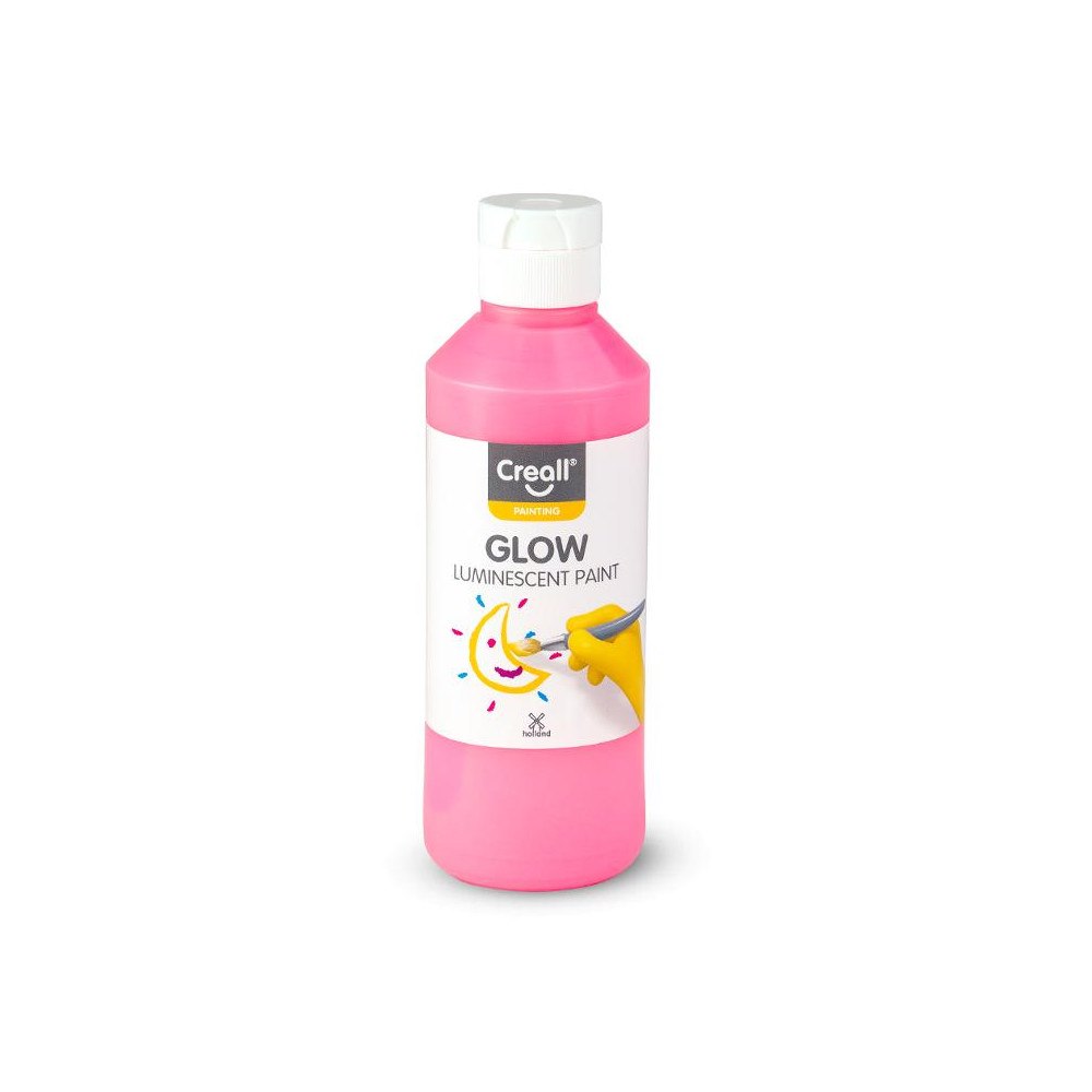 Creall Självlysande färg CREALL 250ml Röd/Rosa