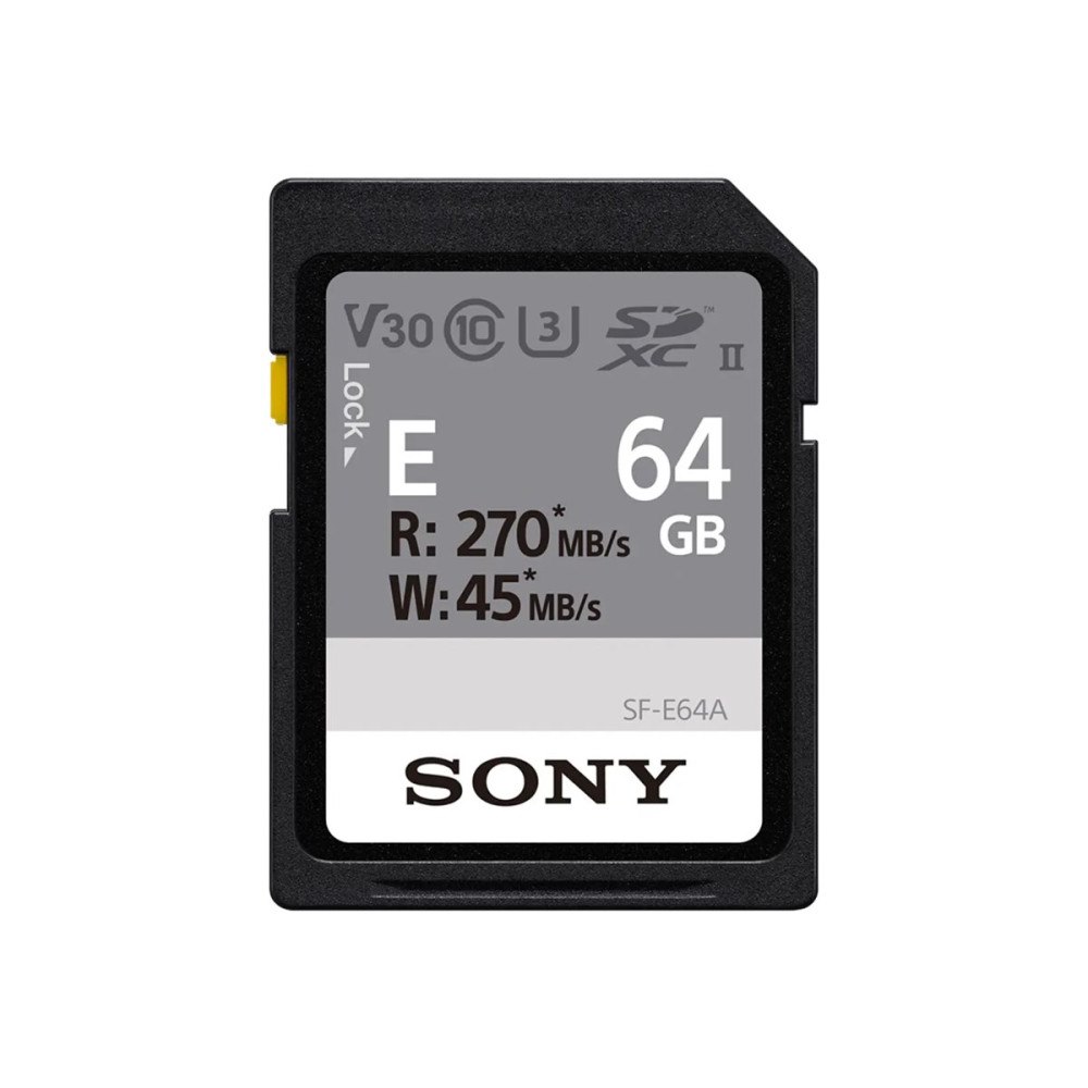 Sony Sony E Series SF-E64A - flash-minneskort - 64 GB - SDXC UHS-II