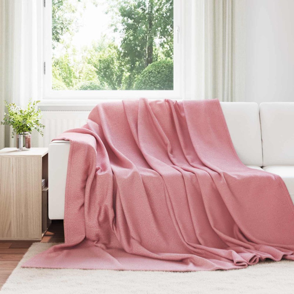 vidaXL Filtar 6 pcs Rosa 270 x 240 cm Fleece