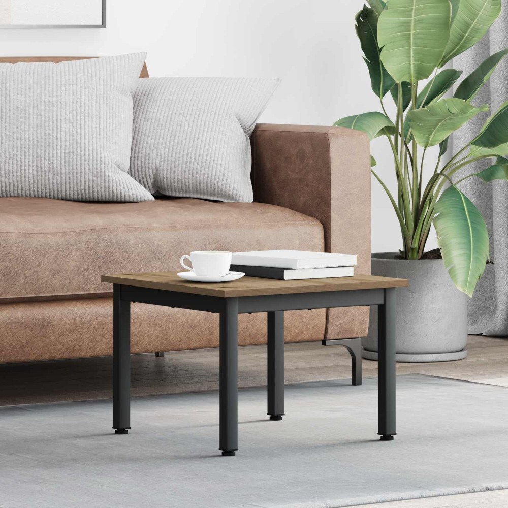 vidaXL Kaffeebord Artisan Ek 50 x 50 x 36 cm Konstruerat trä