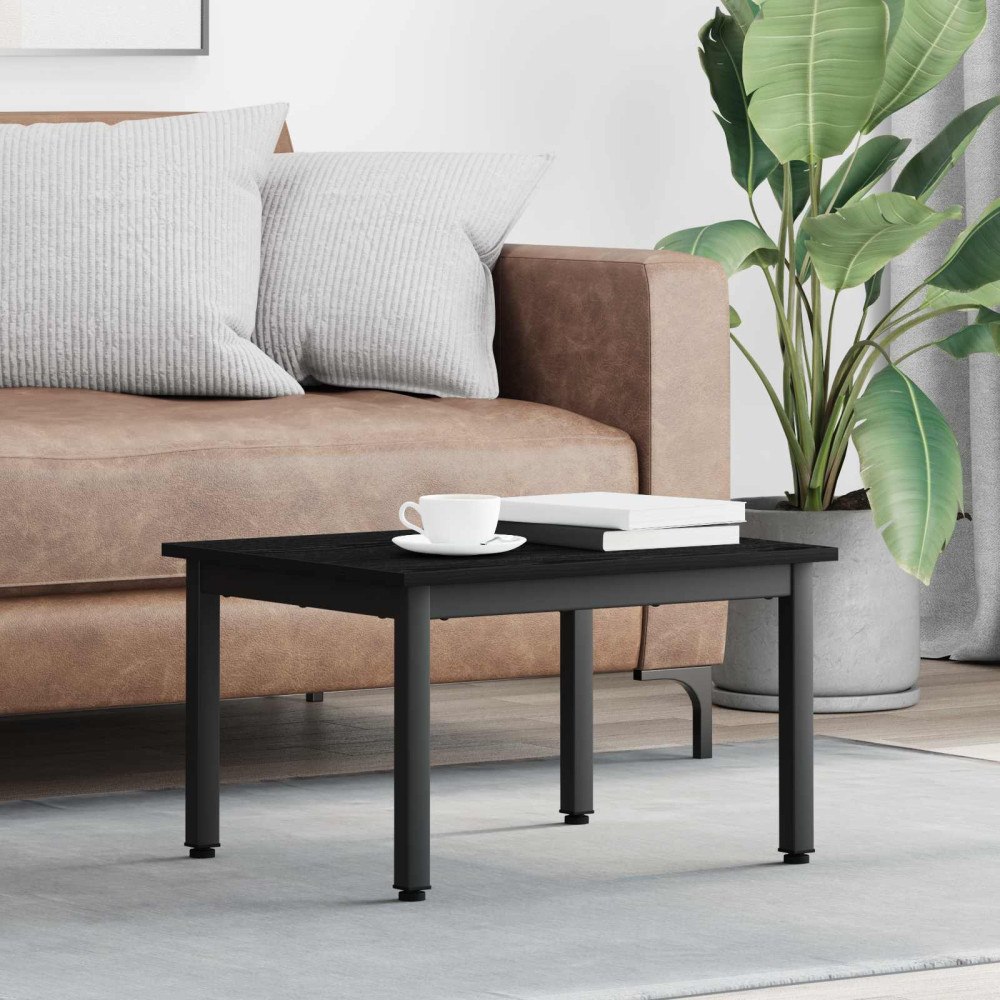 vidaXL Kaffeebord Svart Ek 60 x 50 x 36 cm Konstruerat trä