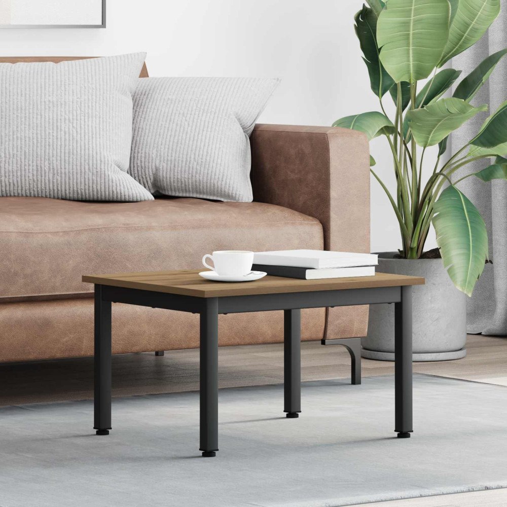 vidaXL Kaffeebord Artisan Ek 60 x 50 x 36 cm Konstruerat trä